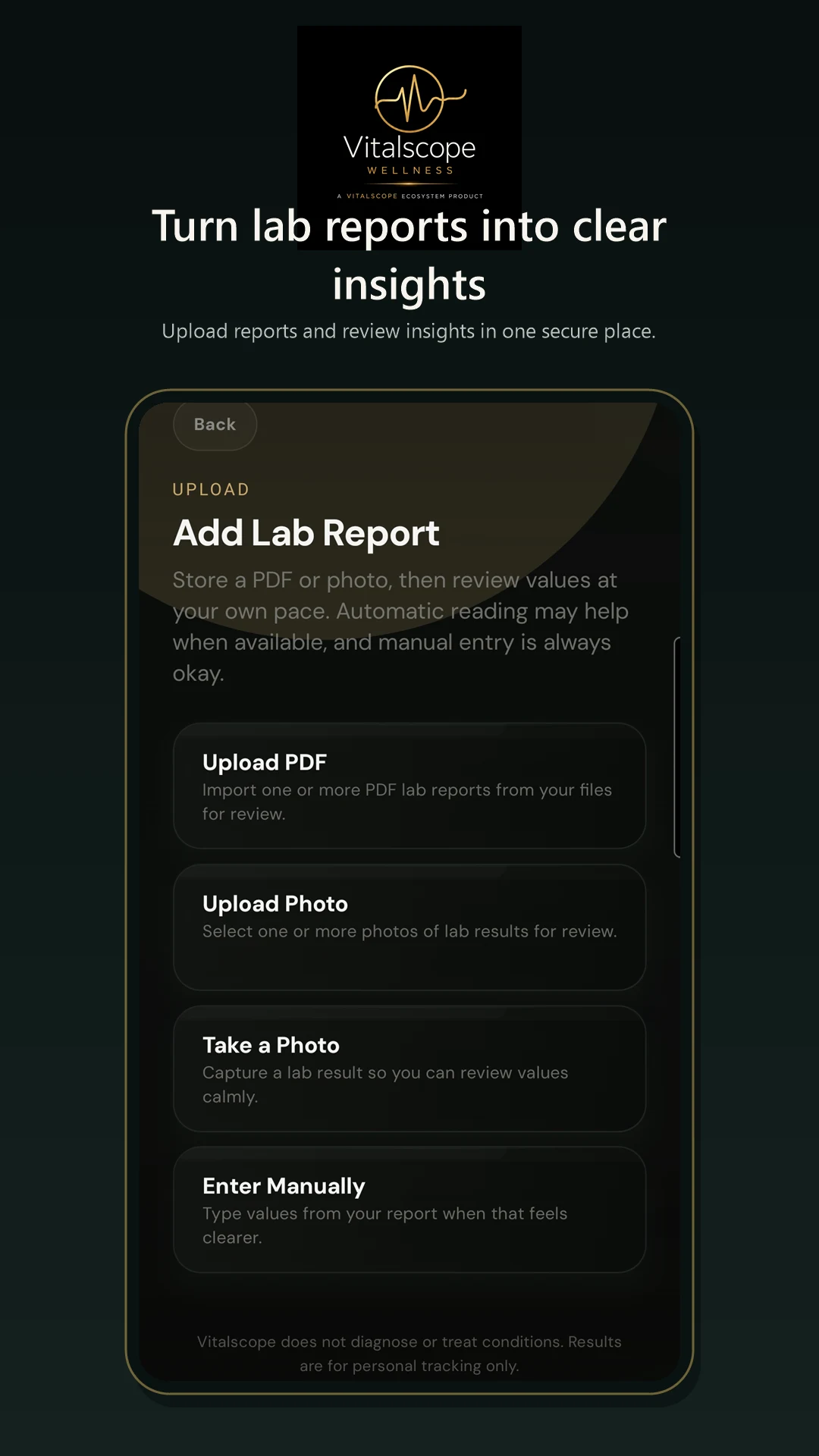 Vitalscope Wellness Keep control of your data